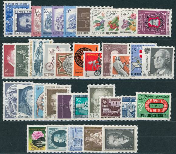 Österreich 1974 Jahrgang komplett Österreich 1974 Jahrgang komplett