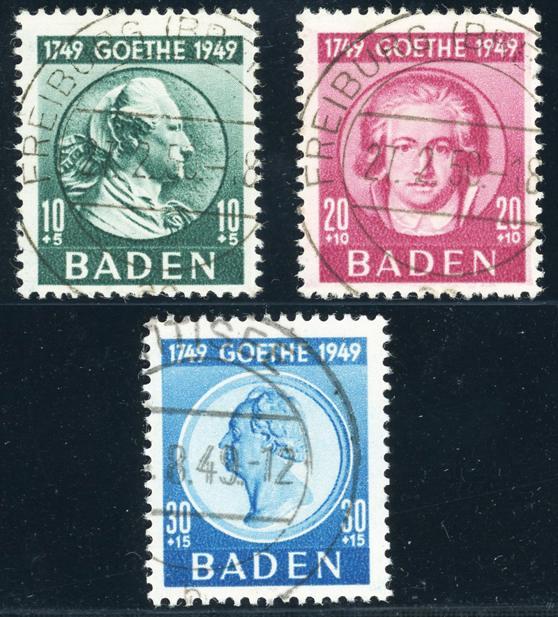 FZ BADEN, MiNr. 47-49