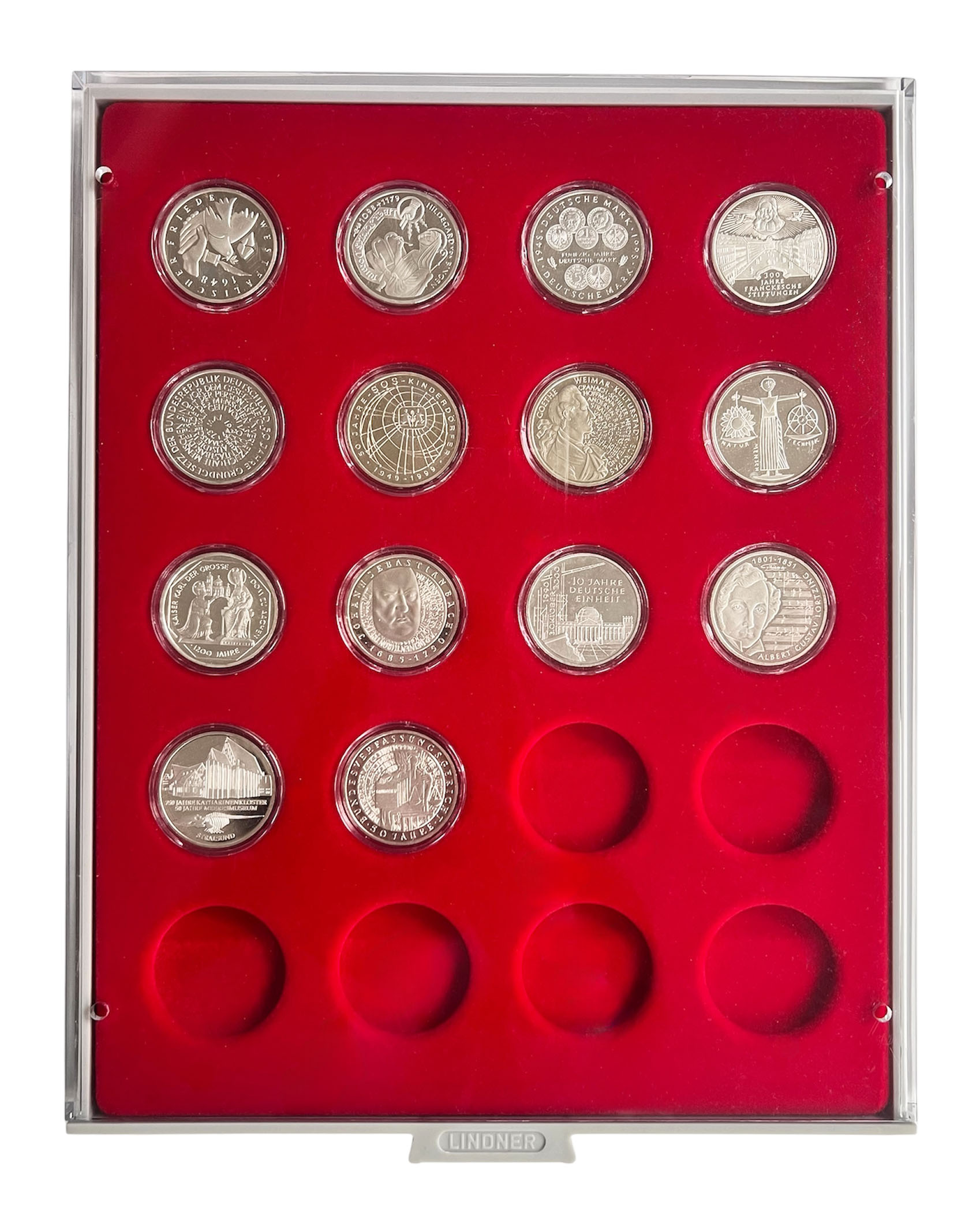 BRD 1998-2001 14 x 10 DM PP in Kapsel