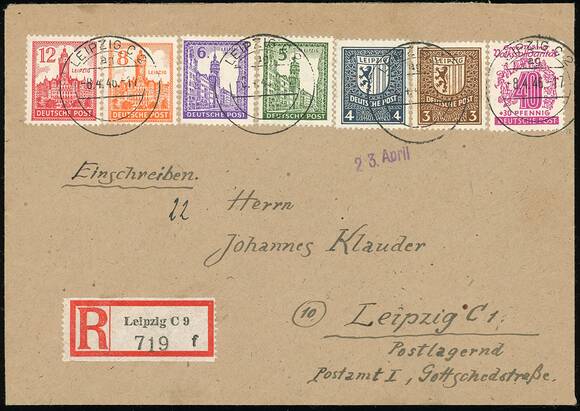 SBZ MiNr. 155 X fallendes Wasserzeichen SBZ MiNr. 155 X fallendes Wasserzeichen