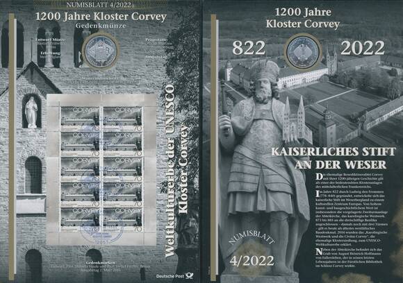 NUMISBLATT 4/2022 Deutsche Post mit Silber-Gedenkmünze 20 Euro