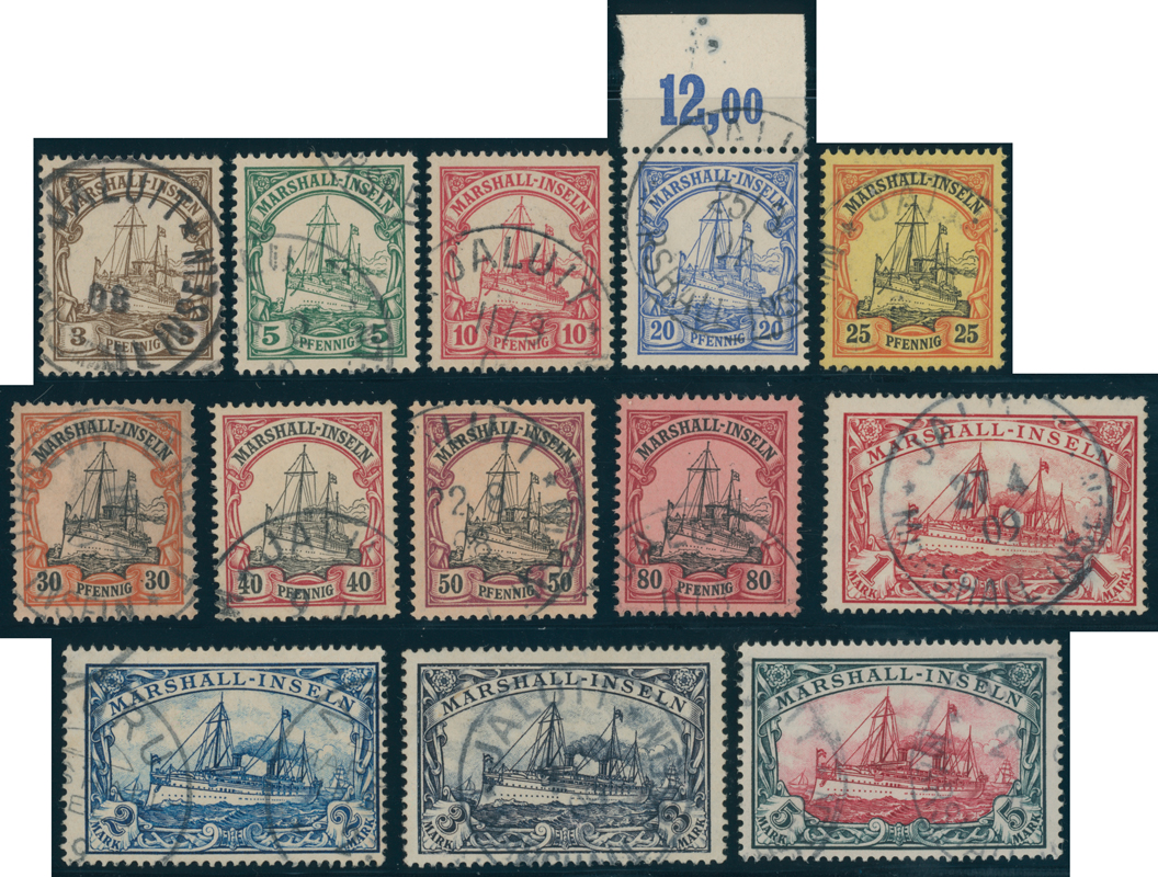 MARSHALL-INSELN 1901 MiNr. 13-25