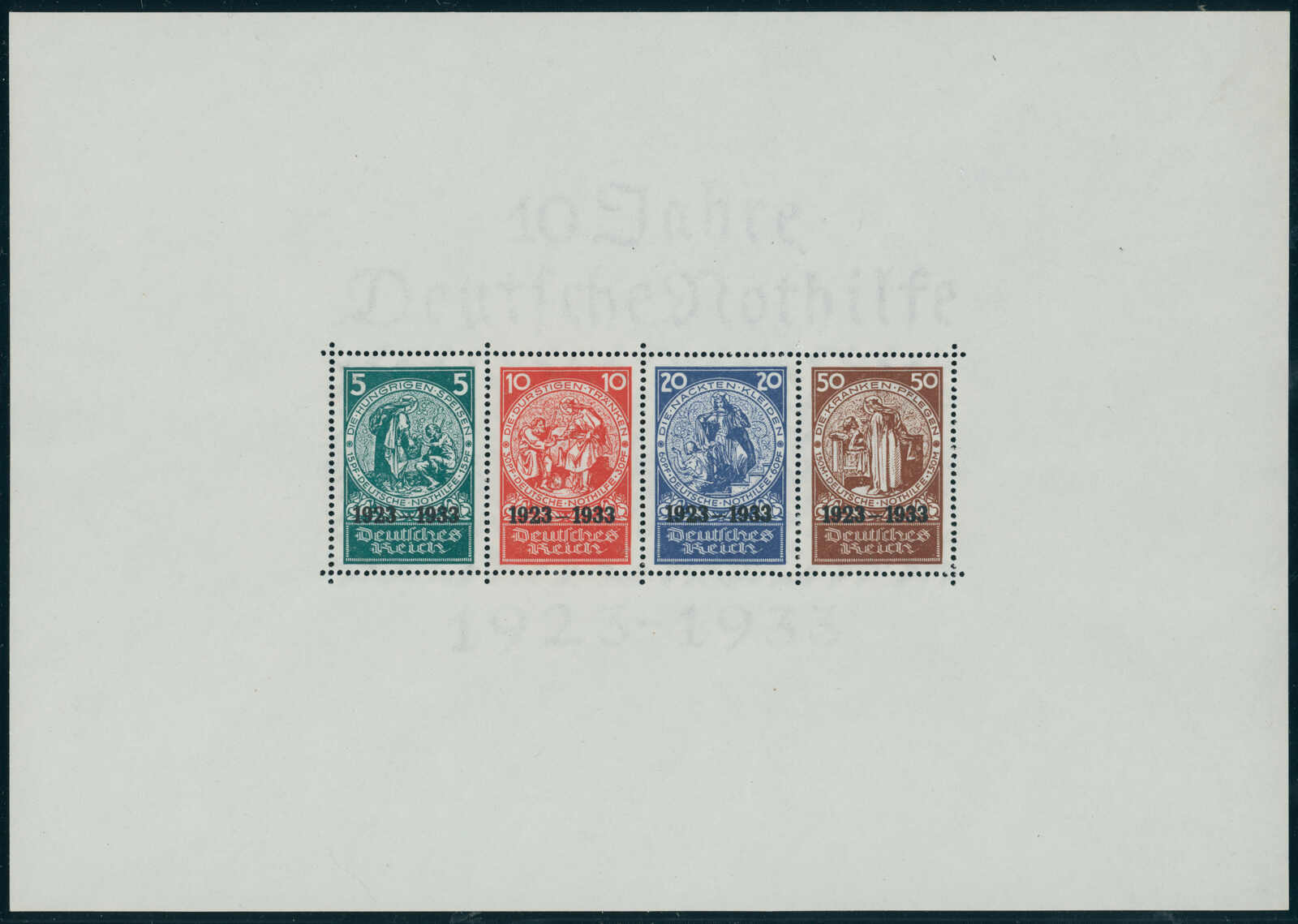 Deutsches Reich 1933 Block 2 Nothilfe