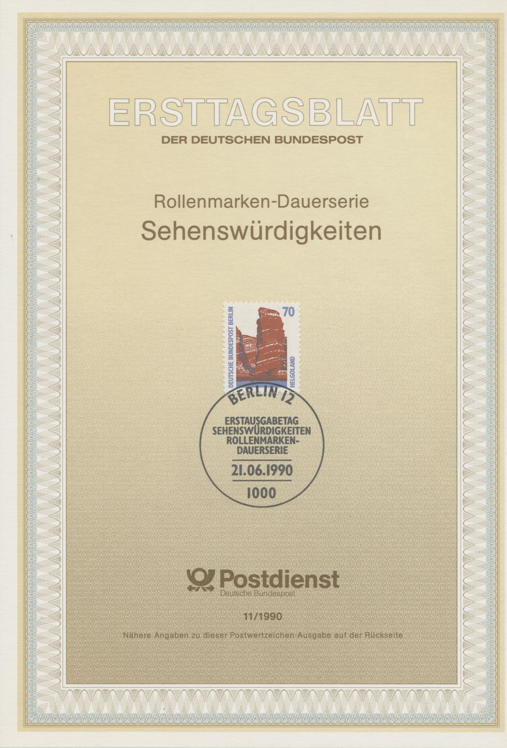Berlin Ersttagsblätter Jahrgang 1990