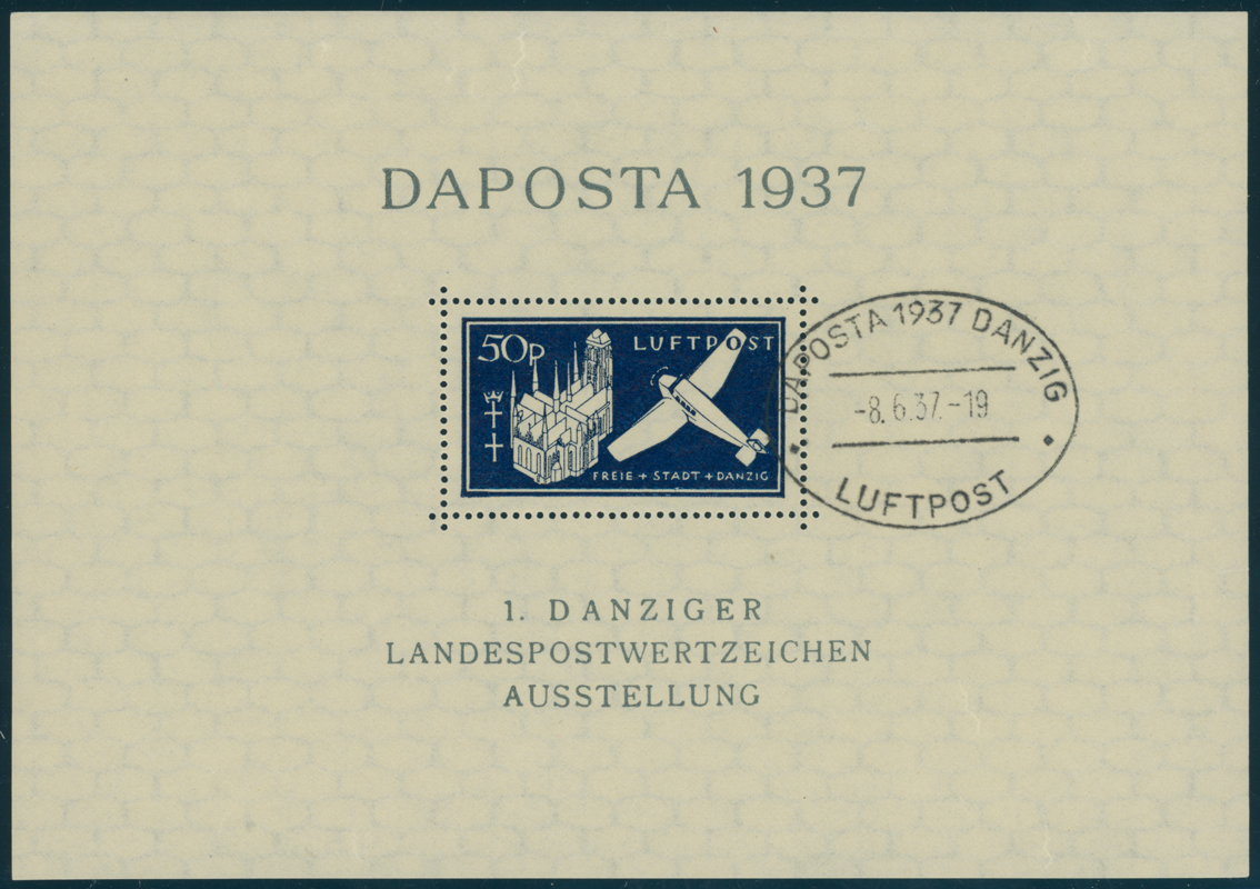 DANZIG 1937 Block 2 a