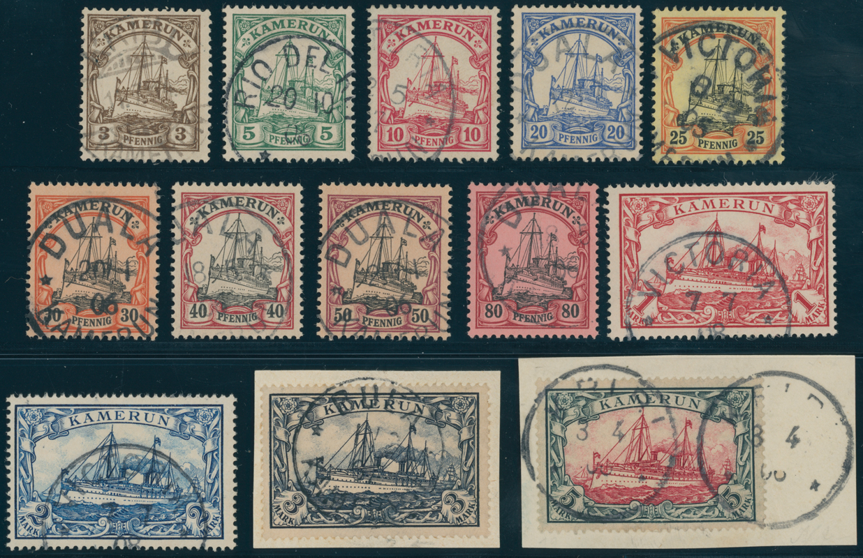 KAMERUN 1900 MiNr. 7-19