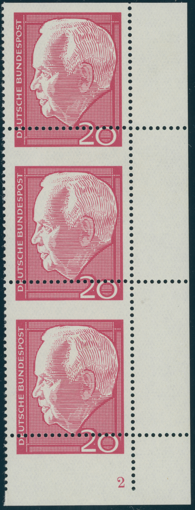 BRD 1964 MiNr. 429 stark verzähnt