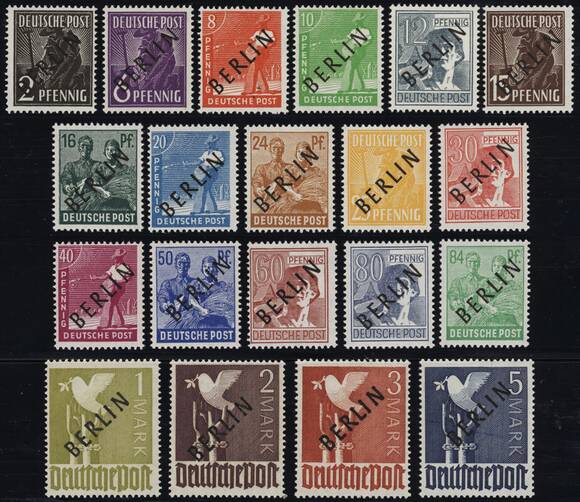 BERLIN 1948 MiNr. 1-20 BERLIN 1948 MiNr. 1-20