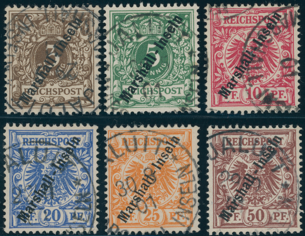 MARSHALL-INSELN 1899 MiNr. 7-12