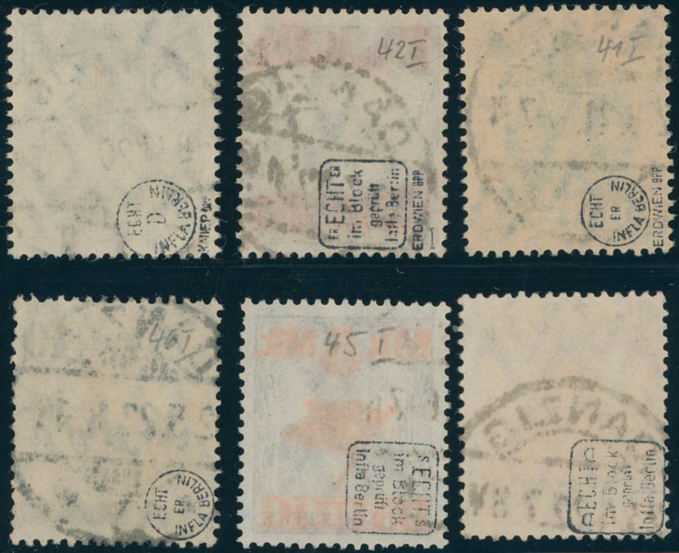 DANZIG 1920 MiNr. 41-46 I