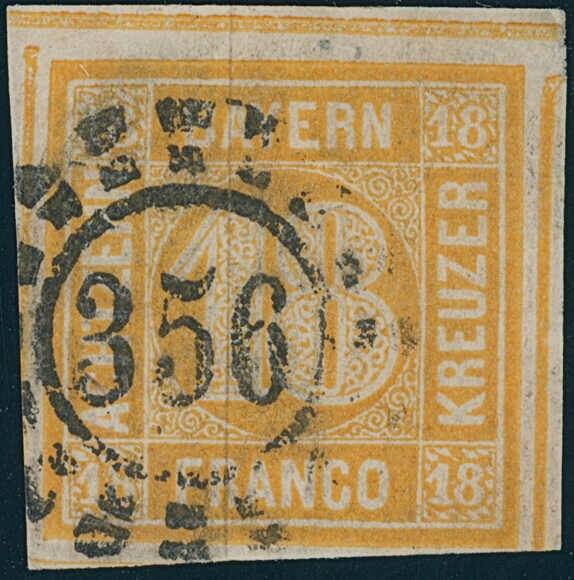 BAYERN 1854 MiNr. 7 BAYERN 1854 MiNr. 7