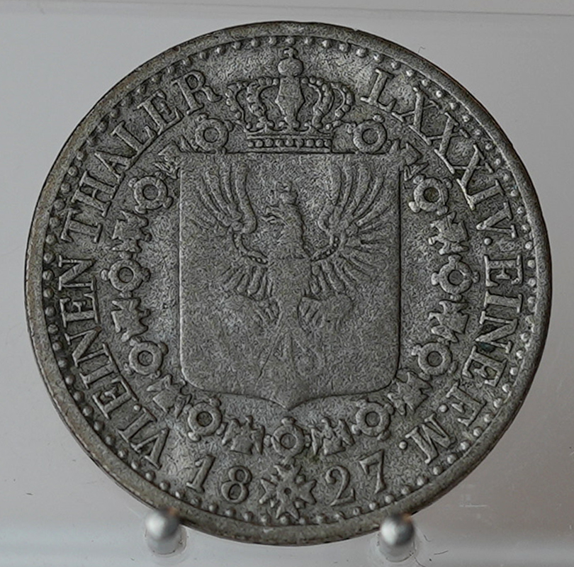 PREUSSEN 1/6 Taler 1827 A AKS 26