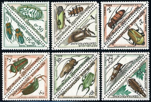 ZENTRALAFRIKANISCHE REPUBLIK 1962 PORTO MiNr. 1-12