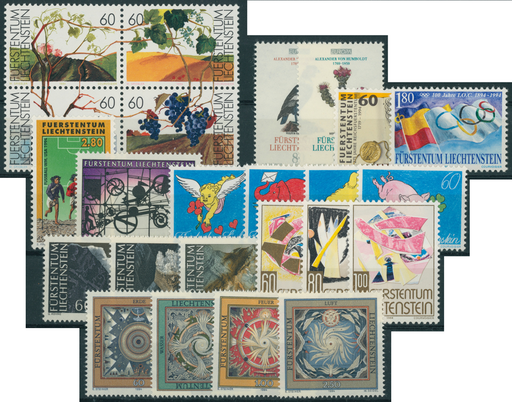 LIECHTENSTEIN Jahrgang 1994 komplett