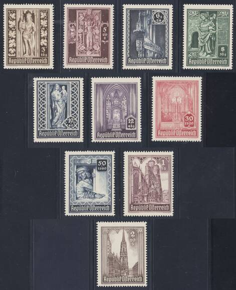 ÖSTERREICH 1946 MiNr. 791-800