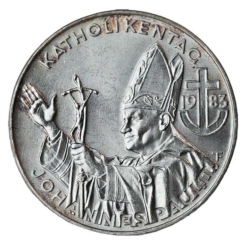 ÖSTERREICH 500 Schilling 1983 Johannes Paul in Österreich