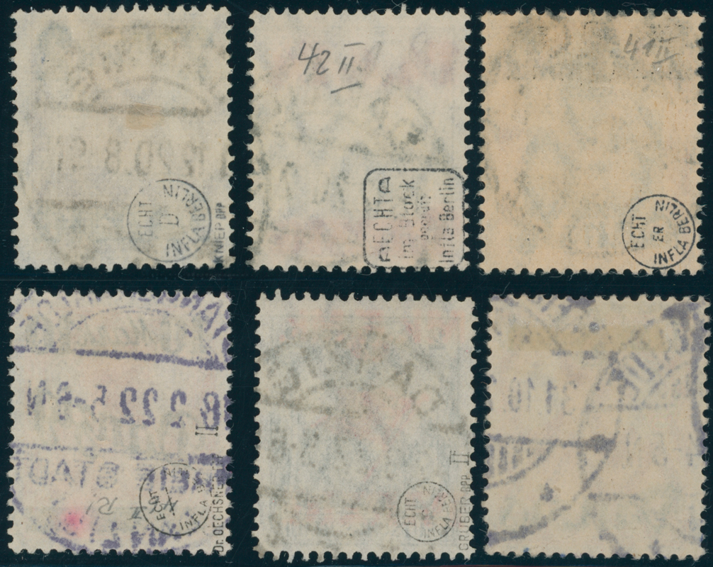 DANZIG 1920 MiNr. 41-46 II