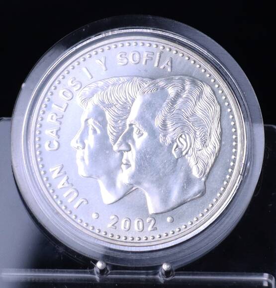 SPANIEN 12 Euro Silber 2002 Spanische Präsidentschaft Europäischer Rat