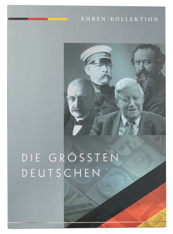 DIE GRÖSSTEN DEUTSCHEN schöne Silbermedaillen-Sammlung und BRD 10 Euro