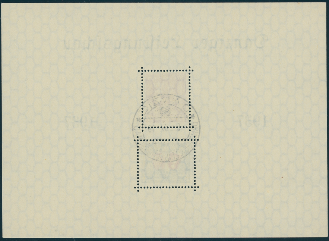 DANZIG 1937 Block 3