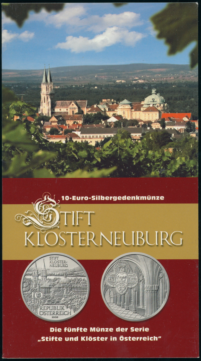 ÖSTERREICH 10 Euro 2008 Stift Klosterneuburg
