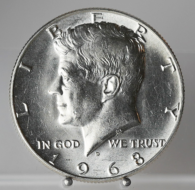 USA 1/2 Dollar aus 1965-1977 Silber 400/1000 Kennedy