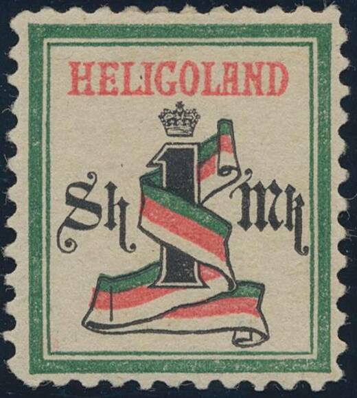 HELGOLAND 1879 MiNr. 19 B Probedruck HELGOLAND 1879 MiNr. 19 B Probedruck