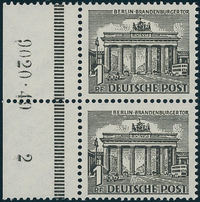 BERLIN 1949 MiNr. 42 HAN "9020.49 2" 