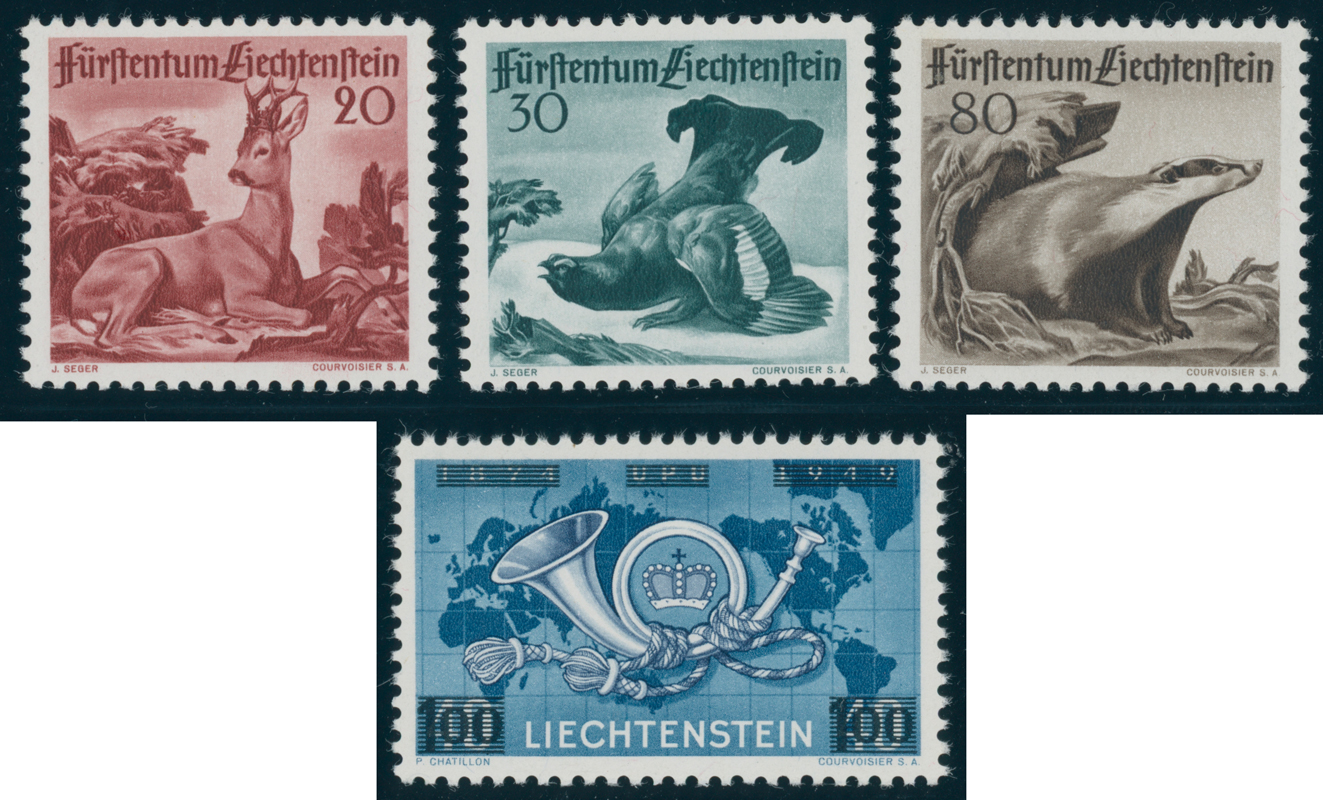 LIECHTENSTEIN Jahrgang 1950 komplett