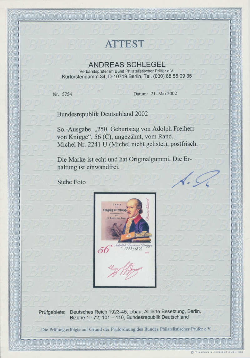 BRD 2241 U ungezähnt