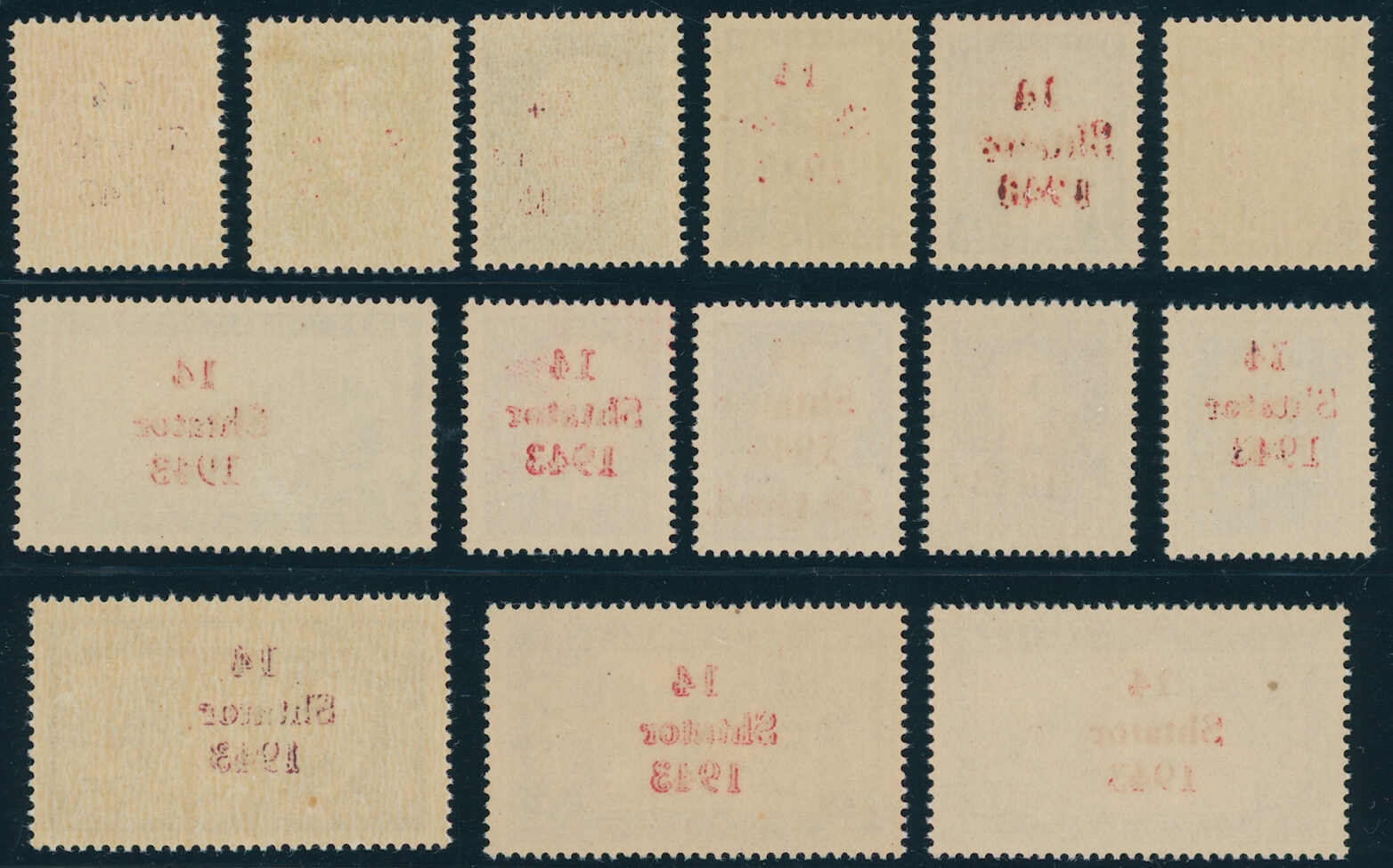 ALBANIEN 1943 MiNr. 1-14