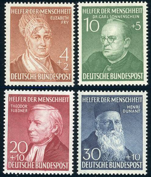 BRD 1952 MiNr. 156-159