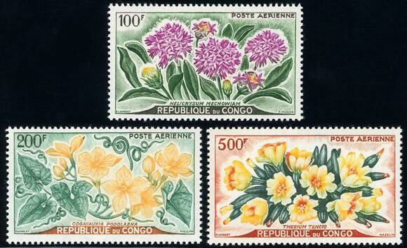 REPUBLIK KONGO 1961 MiNr. 9-11