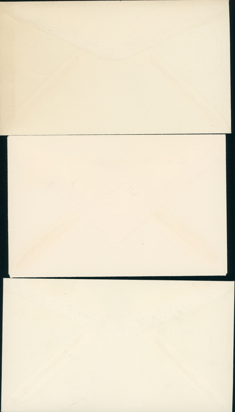 BERLIN 1959 MiNr. 182-186 auf drei FDC