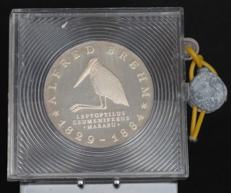 DDR 10 Mark 1984 Alfred Brehm Jaeger 1597 Polierte Platte