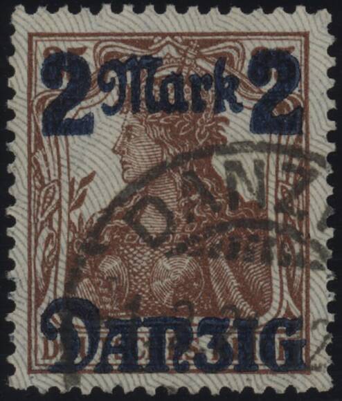 DANZIG 1920 MiNr. 28 II