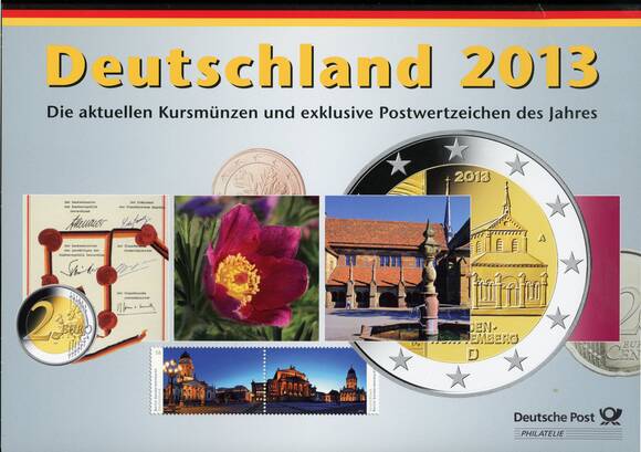 BRD Kursmünzsatz KMS Deutsche Post 2013 F
