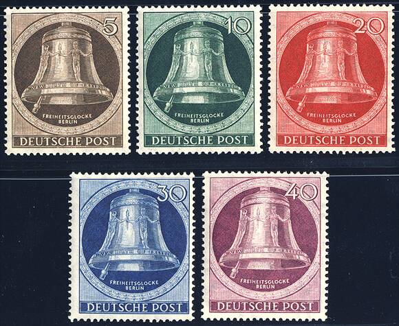 BERLIN 1951 MiNr. 75-79