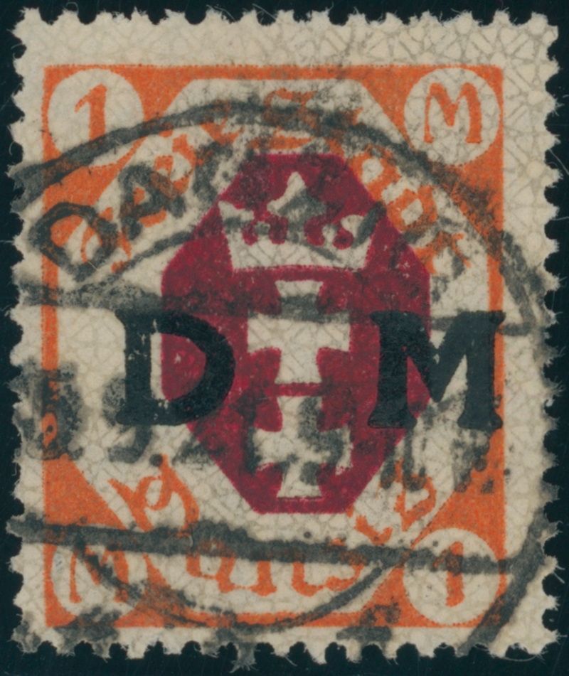 DANZIG DIENST 1921 MiNr. D 11 PF I