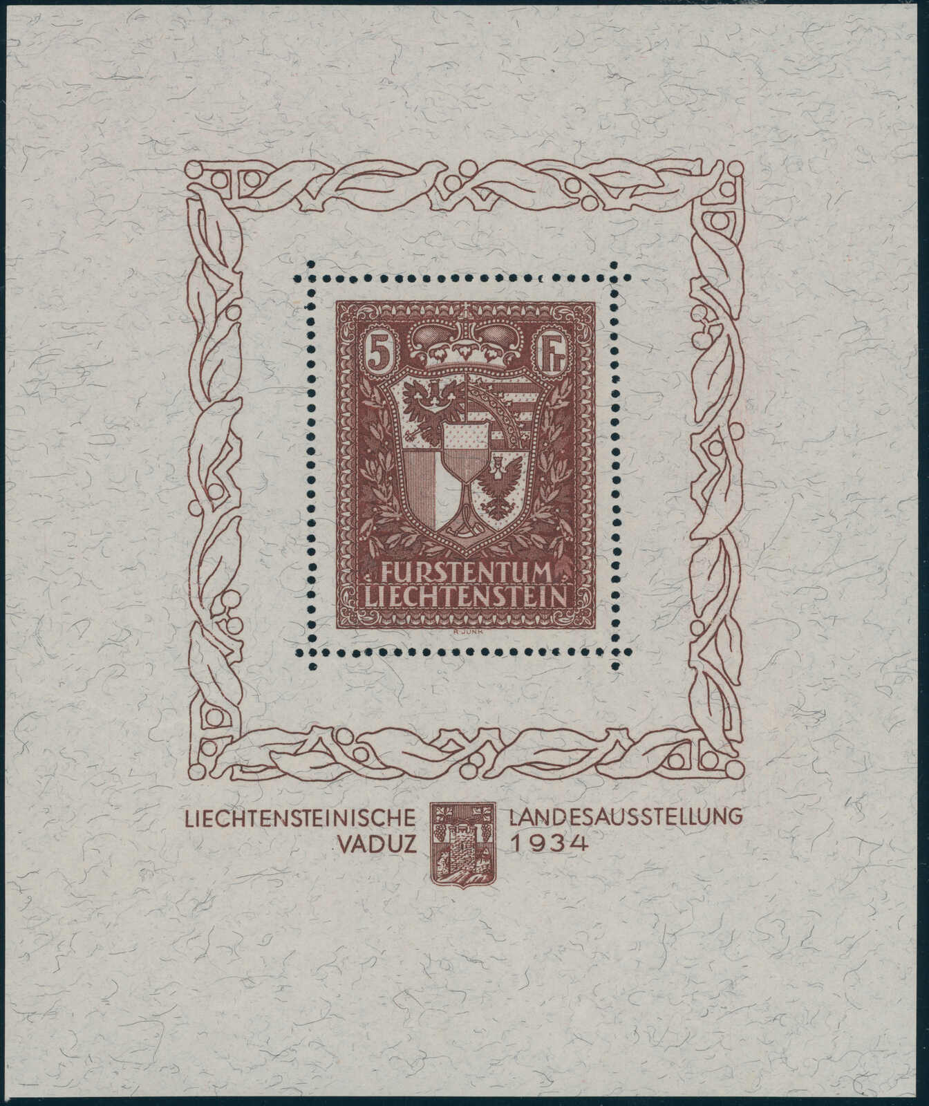 LIECHTENSTEIN 1934 MiNr. Block 1