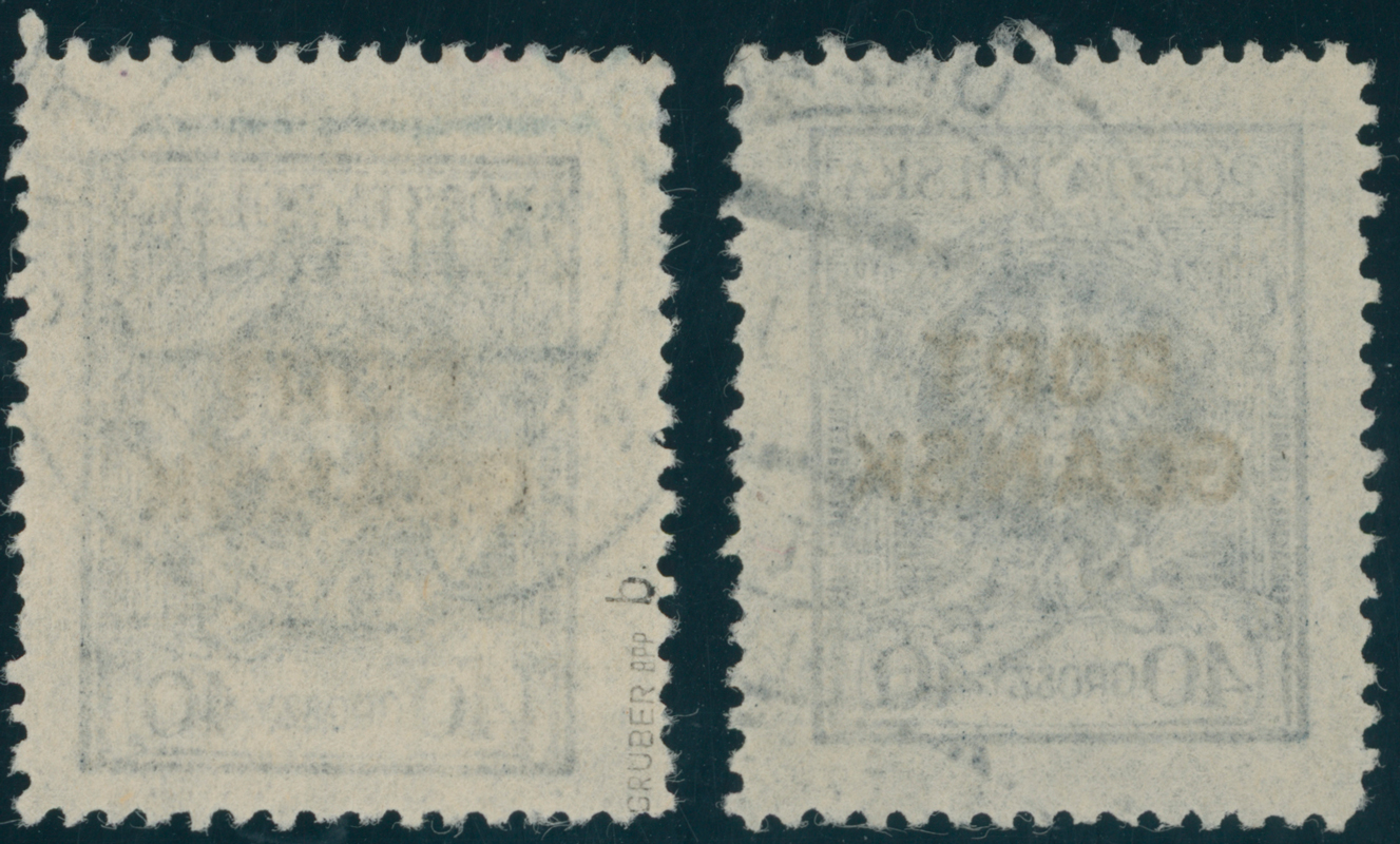 PORT GDANSK 1925 MiNr. 10 a + b