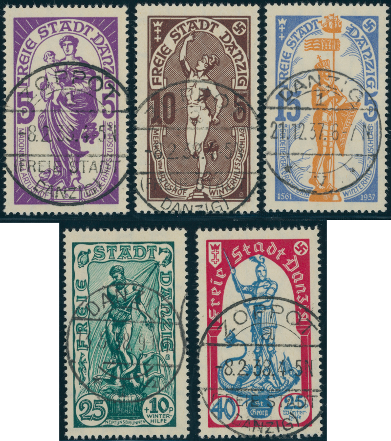 DANZIG 1937 MiNr. 276-280