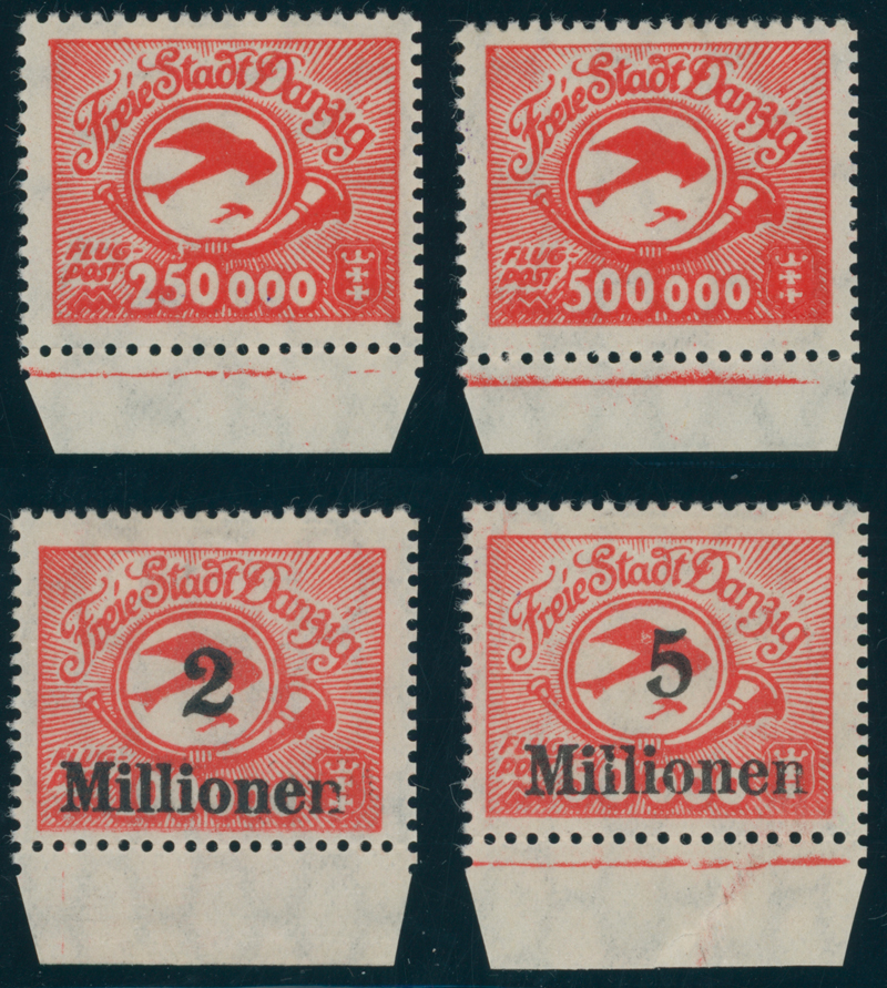 DANZIG 1923 MiNr. 177-180