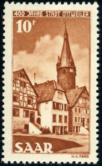 SAARLAND 1950 MiNr. 296