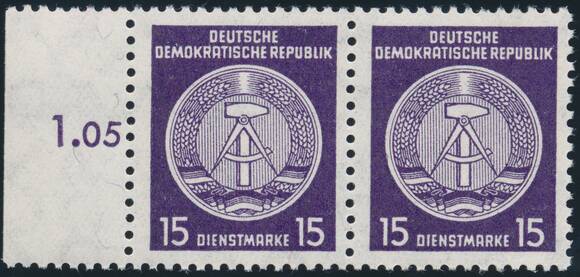 DDR-Dienst MiNr. A 36 PF II a
