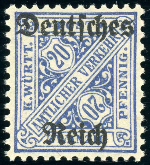 DR DIENST 1920 MiNr. D 60 Y