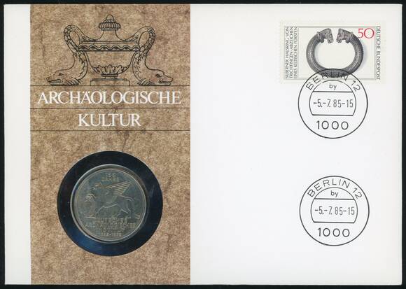 BRD 1979/1985 Numisbrief Archäologische Kultur