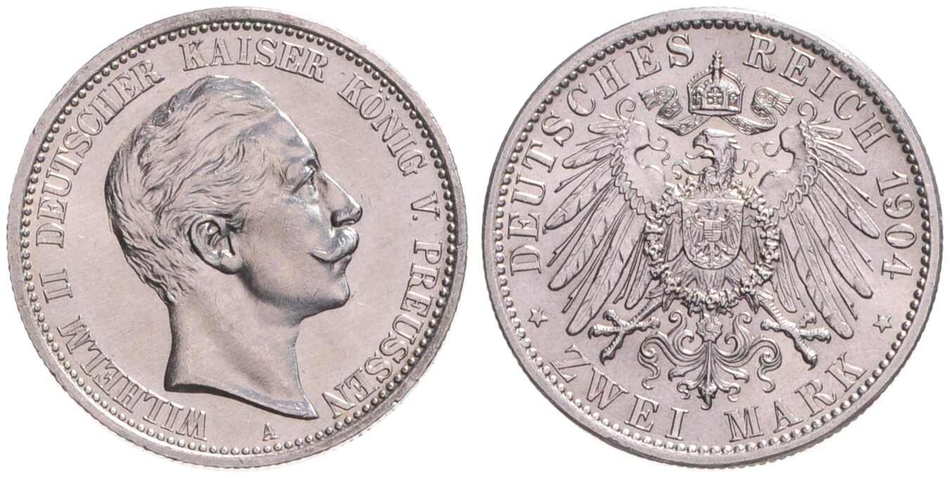 PREUSSEN 2 Mark 1904 A, Jaeger 102