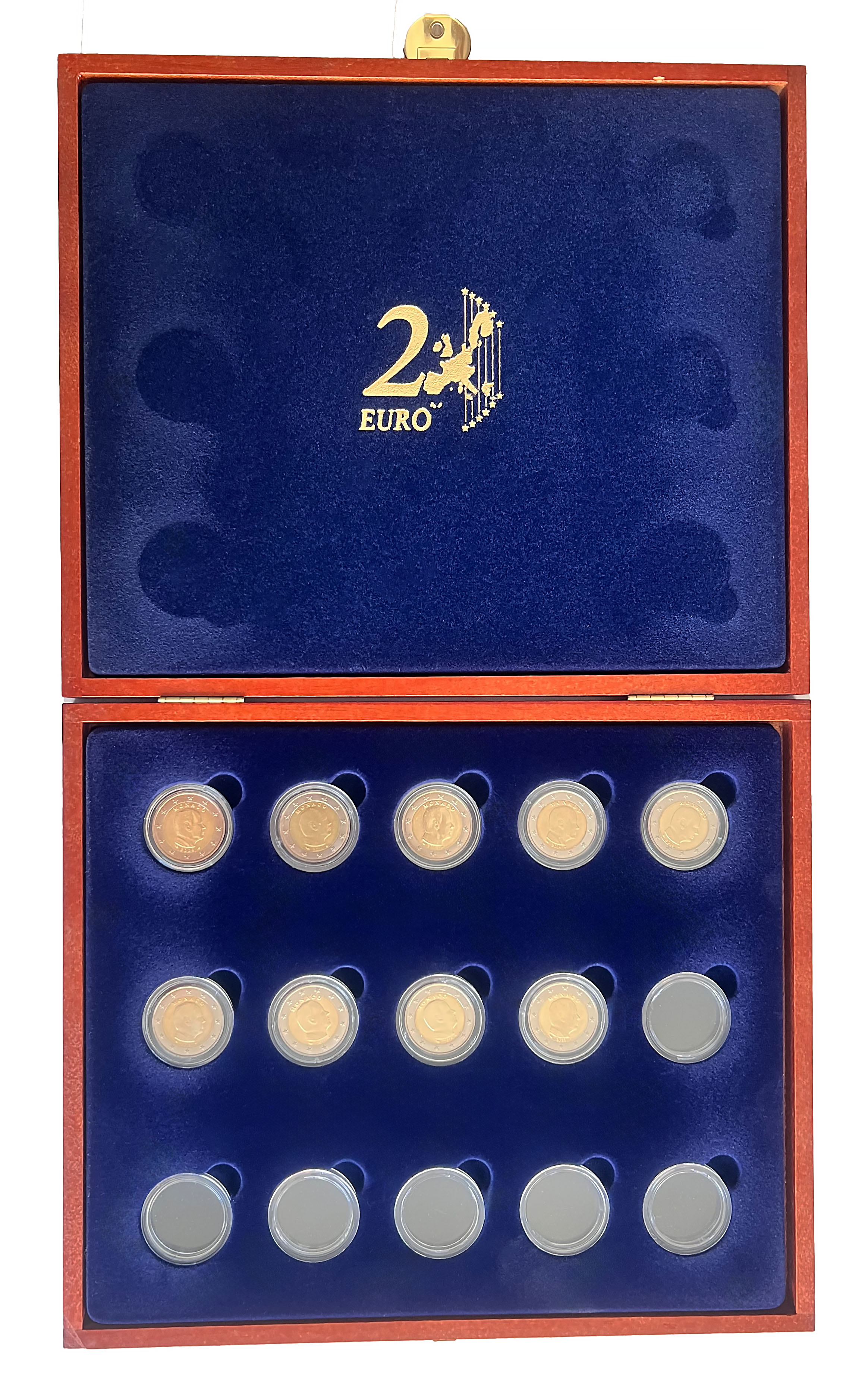 MONACO 9 x 2 Euro Kursmünze Albert II. aus 2009-2023