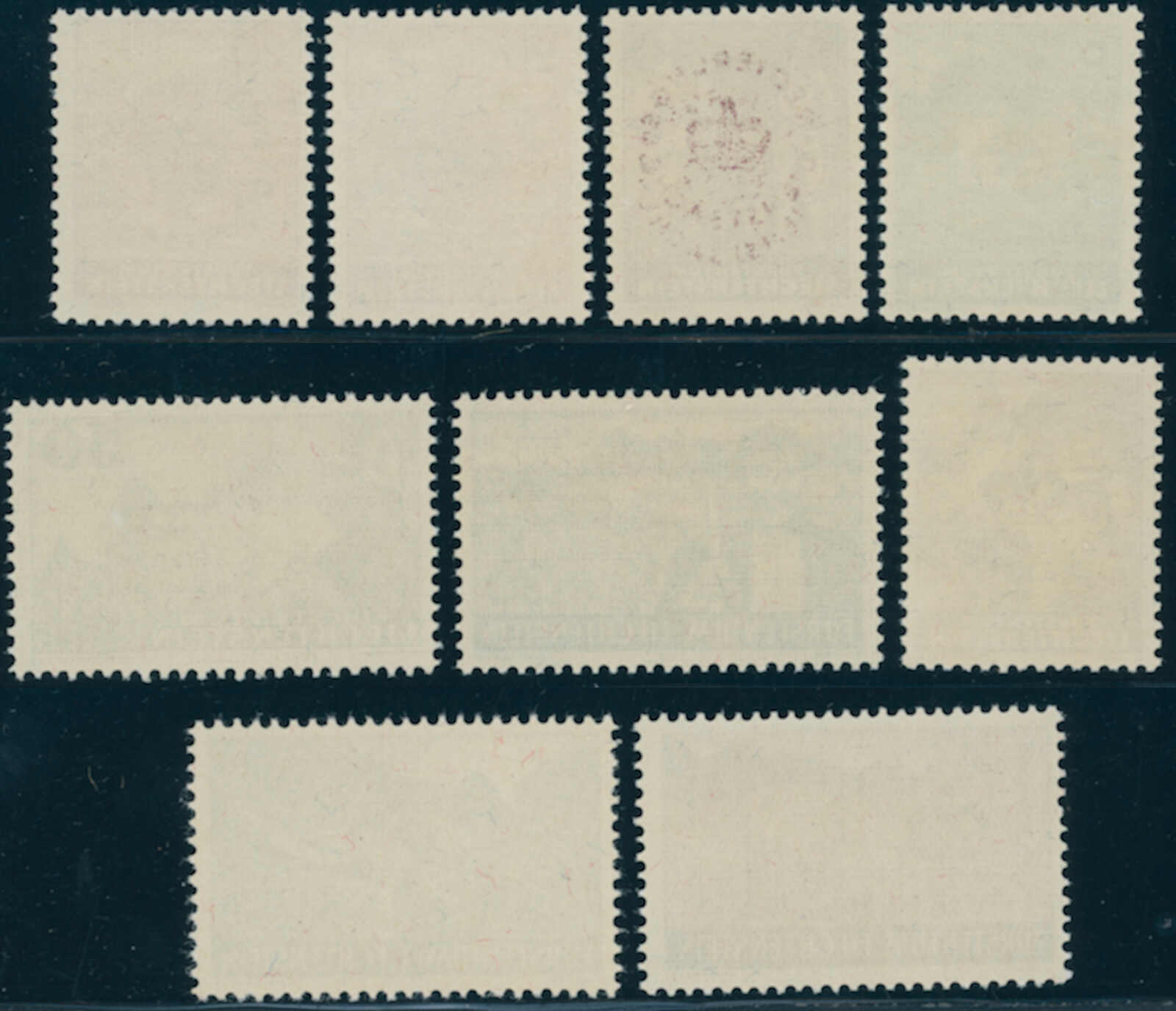 LIECHTENSTEIN 1934 Dienst MiNr. 20-27 mit 22a und 22 b